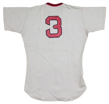 1974 Dick McAuliffe Game Used Boston Red Sox Road Jersey (MEARS A8)